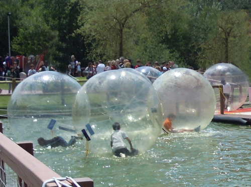 Waterball sur lac